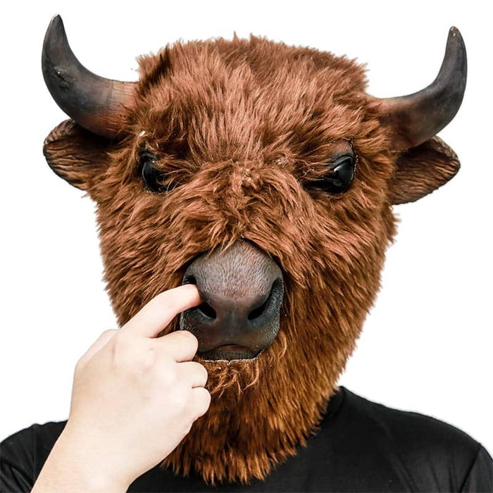 CreepyParty Bison Mask for Halloween Carnival Party