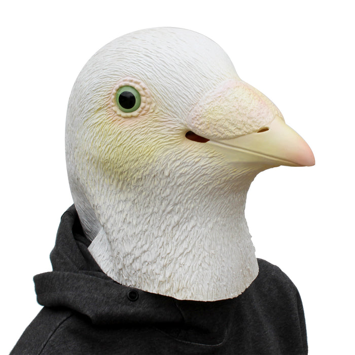 CreepyParty Halloween Costume White Pigeon Mask