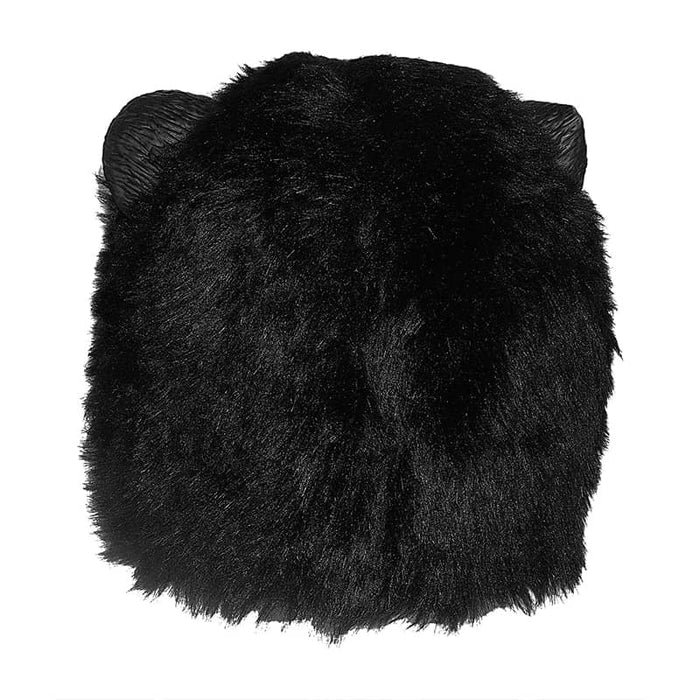 CreepyParty Black Bear Mask with Fur for Halloween Birthday