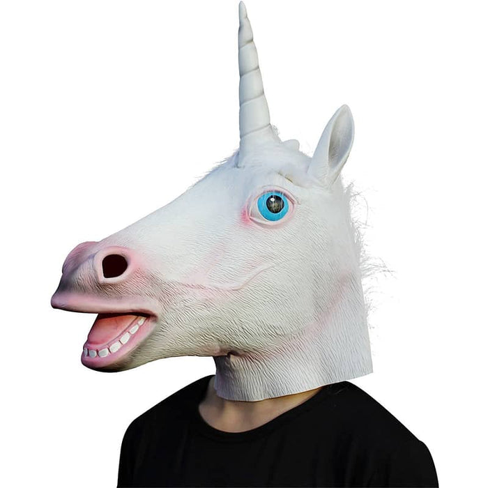 CreepyParty Halloween Costume Party Unicorn Mask