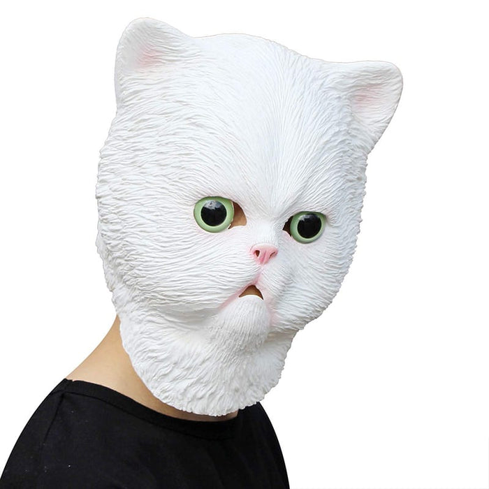 Gadpiparty 12 Pcs Cat Face Mask Cosplay Masks White Masquerade Mask Costume  Supplies Cat Masks White Half Kid Masks Halloween White Mask Ordinary
