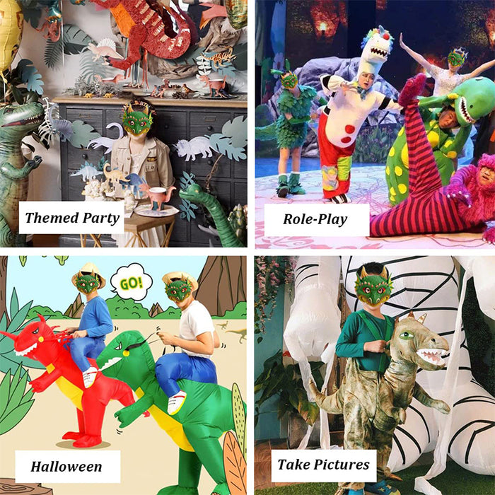 CreepyParty Dinosaur Masks for Kids