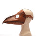 Brown Leather Bird Beak Mask