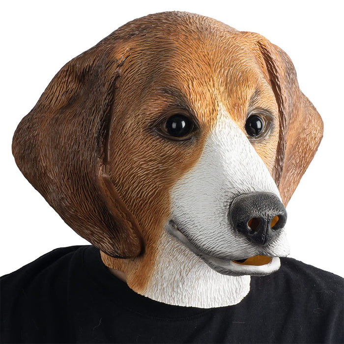 CreepyParty Dog Beagles Head Mask