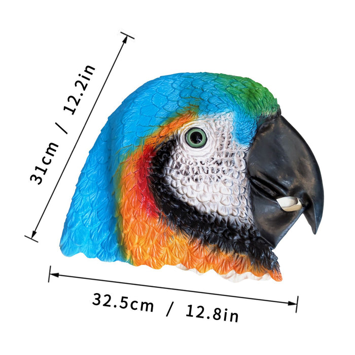 CreepyParty Colorful Parrot Bird Mask
