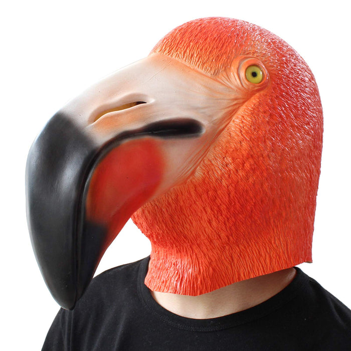 CreepyParty Latex Bird Flamingo Mask