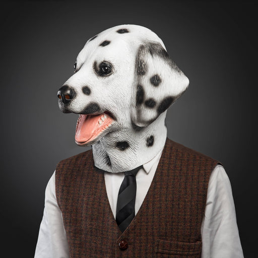 CreepyParty Halloween Costume Dalmatian 101 Dog Mask