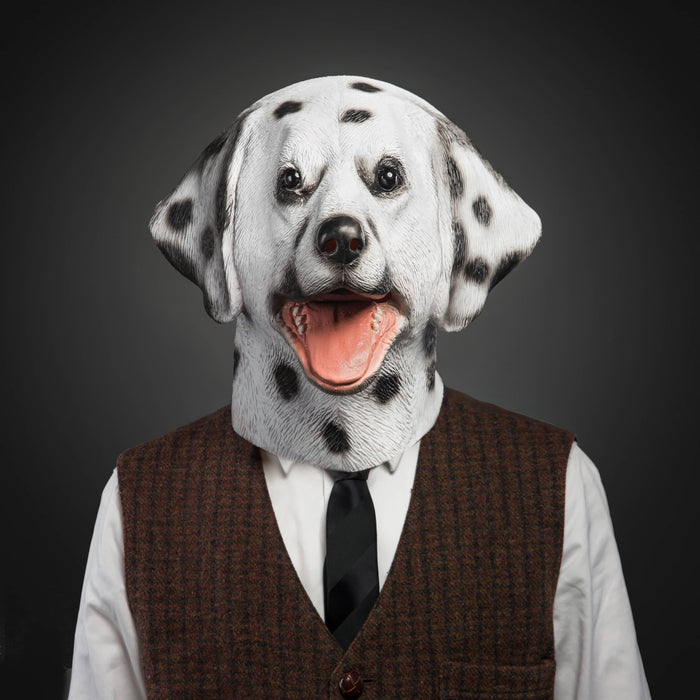 CreepyParty Halloween Costume Dalmatian 101 Dog Mask