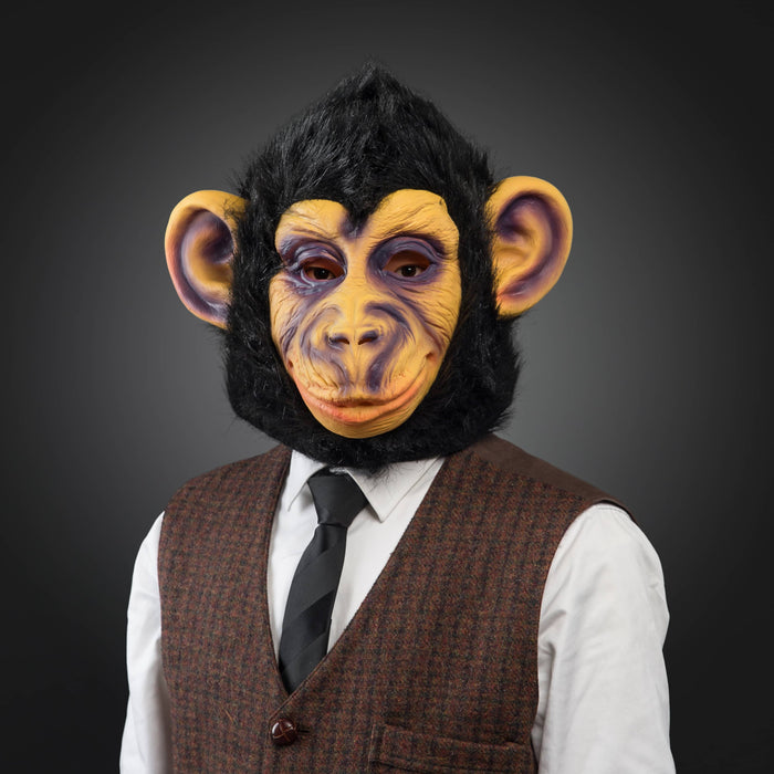 CreepyParty Halloween Monkey Head Mask